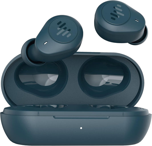 TB200 Pacific Blue True Wireless Earbuds Cordless In-Ear Bluetooth 5.0 with Hands-Free Call Microphone, IPX6 Waterproof Protection, High-Fidelity Sound; Includes Compact Charging Case & 4 Ear Tip