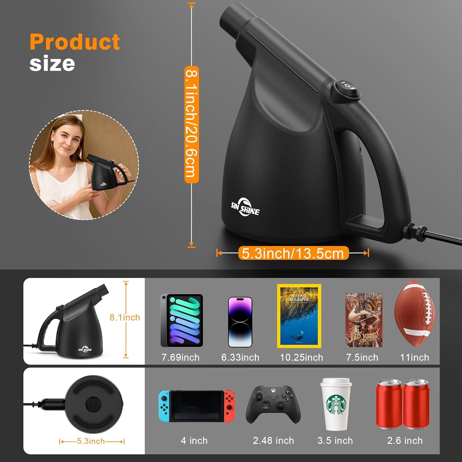 - Compressed Air 3.0- Multi-Use Electric Air Duster for Cleaning Dust, Hairs, Crumbs, Scraps for Laptop, Computer, Replaces Compressed Air Cans (Ad01-Black)